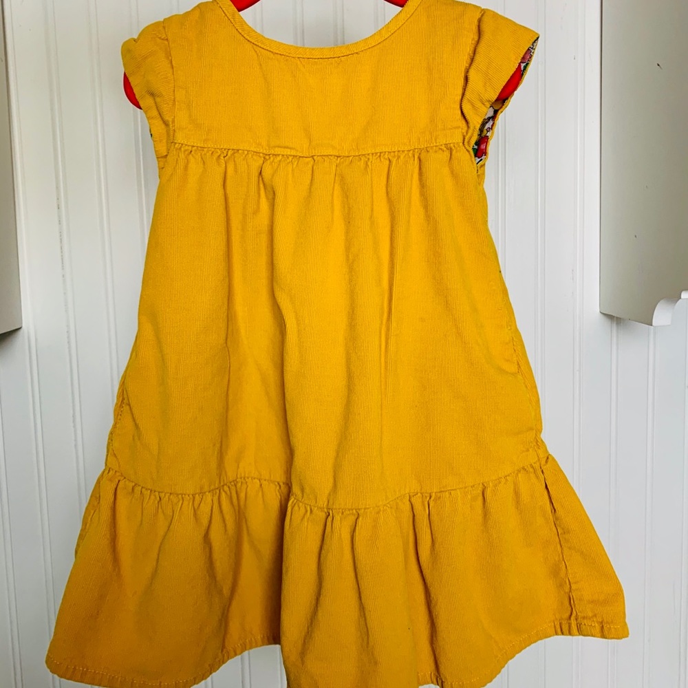 Mini Boden golden yellow dress